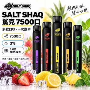鯊克 SALT SHAQ 7000口 拋棄式 電子煙桿